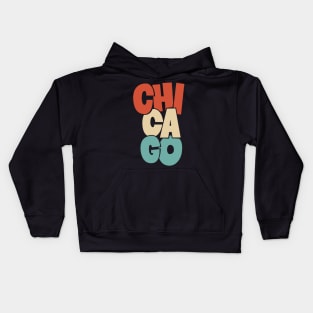 Handsketched Blockletters Chicago Design Kids Hoodie